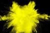 Yellow powder splash