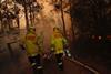 Firefighters in Australia wildfires