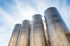 Stainless steel silos