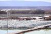 Lithium mining pits in Atacama Salt Flat