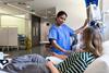 Woman in clinical trials