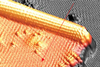 An image showing a 3D STM topography of a typical folded GNS