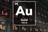 Periodic table of the elements – 79 – Gold