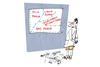 Man looking at graph