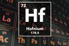 Periodic table of the elements – 72 – Hafnium