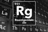 Periodic table of the elements – 111 – Roentgenium