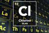 Periodic table of the elements – 17 – Chlorine