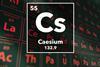 Periodic table of the elements 55 Caesium