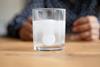 Pill dropped in water