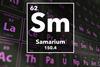 Periodic table of the elements – 62 – Samarium