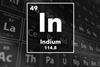 Periodic table of the elements – 49 – Indium
