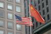An image showing a US and China flag