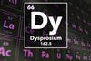 Periodic table of the elements – 66 – Dysprosium