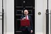 Chancellor holding red budget box