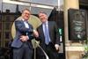 Ben Feringa and Paul Anastas outside the Nobel Prize Museum