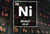 Periodic table of the elements – 28 – Nickel