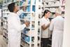 Indian pharmacy, pharmaceutical drug shelves - Index