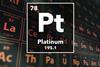 Periodic table of the elements – 78 – Platinum