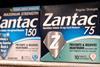 A packet of Zantac tablets on a shop shelf