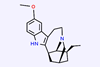 An image showing the structure of ibogaine
