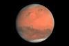 An image showing the true-colour image of Mars seen by OSIRIS