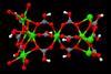 3D visualisation of calcium bicarbonate's structure