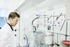 Researcher in lab