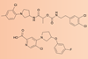 Two organic chemical structures.