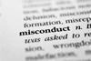 Dictionary entry for the word 'Misconduct'