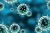 A picture showing influenza viruses