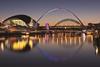 Gateshead Tyne and Millennium bridges, in Newcastle