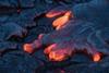 A picture showing molten lava