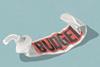 A tube of toothpaste labelled budget that has been squeezed nearly empty