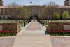 Walkway to an academic building at Texas Tech University