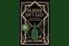 An image showing the book cover, which features an intricate art nouveau design of a green 'poison' bottle, a magnifying glass and a fountain pen on a black background