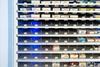 Empty pharmacy shelves