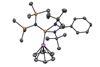 The molecular structure reveals the h6 coordination mode of benzene to the Cu center