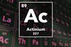 Periodic table of the elements – 89 – Actinium