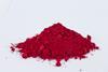 Carmine pigment on a white background