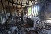 Destroyed Ukrainian university