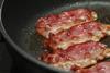 Bacon in frying pan