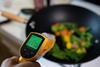 Measuring the temperature of cooking food