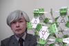 Ryo Horikoshi with paper model