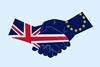 UK and EU handshake