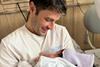 Matteo Tardelli with baby