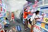 Women shopping for period products