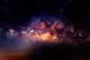 Milky way galaxy with stars and space dust