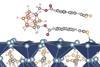 Illustration shows a carborane-based molecule on a PbI2-terminated FAPbI3 perovskite surface