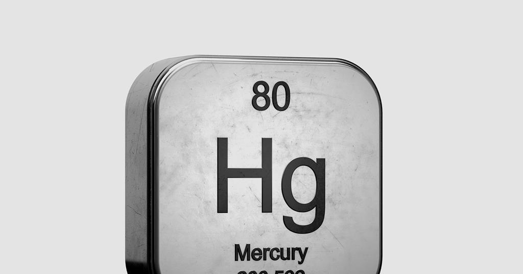 solid mercury element