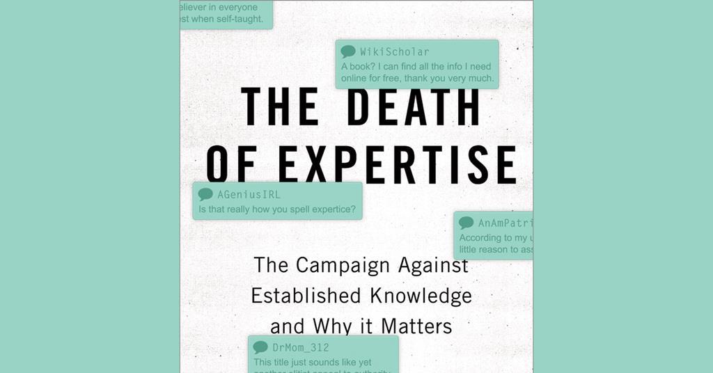 The Death of Expertise by Tom Nichols Book club Podcast Chemistry